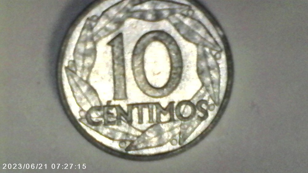 3 spanish coins, 10,10, Una pesta