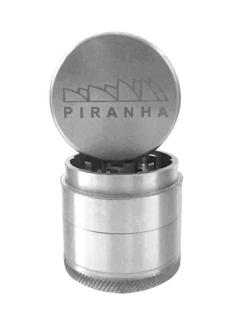 Piranha Grinder Aluminum | 3 Piece | 2.2" | Silver