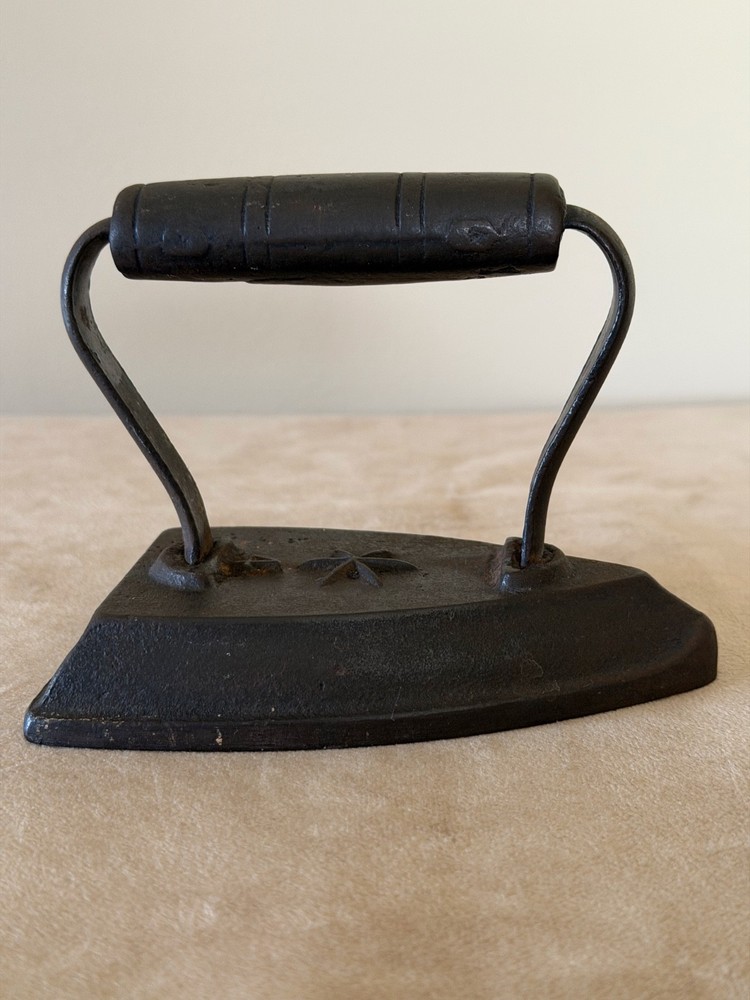 Antique Cast Sad Iron Flat Iron Star #4