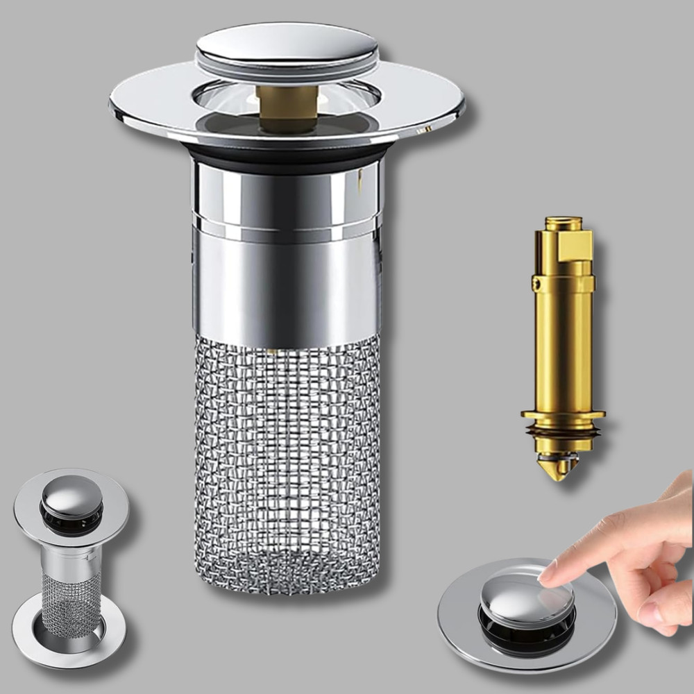 Universal Kitchen Bathroom Sink Plug Stopper Wash Basin Core Pop Up Drain Filter
