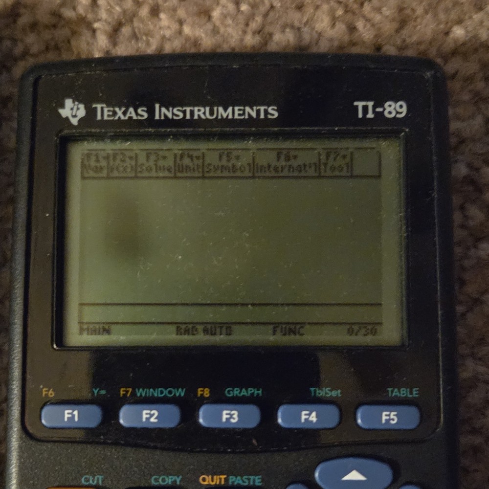 Texas Instruments TI-89 Graphing Scientific Calculator LCD Display