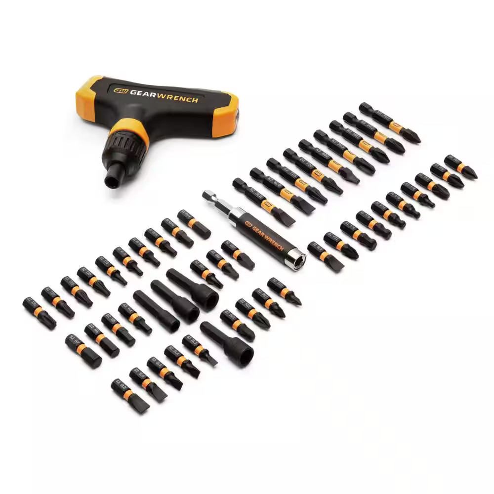 Micro Bits Set with Ratcheting T-Handle (51-Piece)