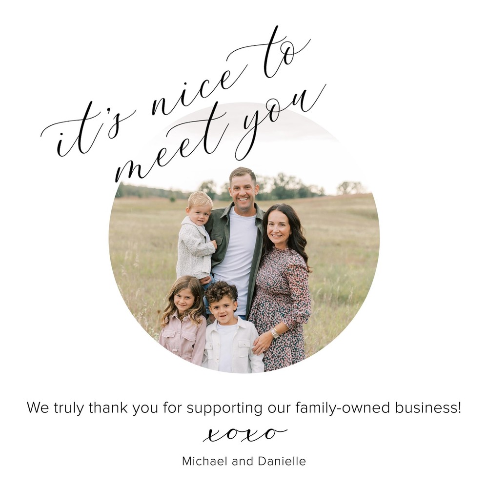 Thank You Gift Tags 2x3 Rectangular Pre-Punched Hole Wedding Party 50 Pack