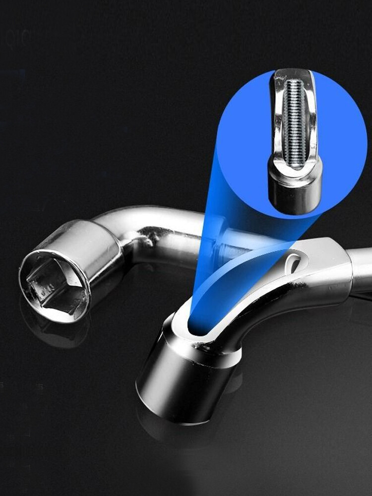 8/10mm L-Type Socket Spanner L Wrench 6 Point Hand Tool Car Mechanical Tool
