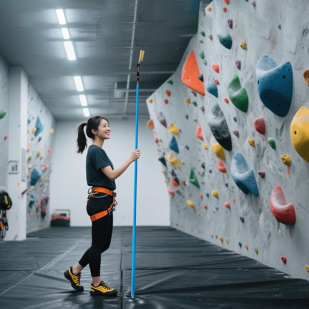 Stick Clip Rock Climbing Brush with Extendable Pole| Angle Adjustable Boulder...