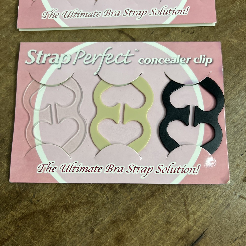 2 Sets Idea Village Strap Perfect Concealer Clips Bra Strap Solution New in Pack