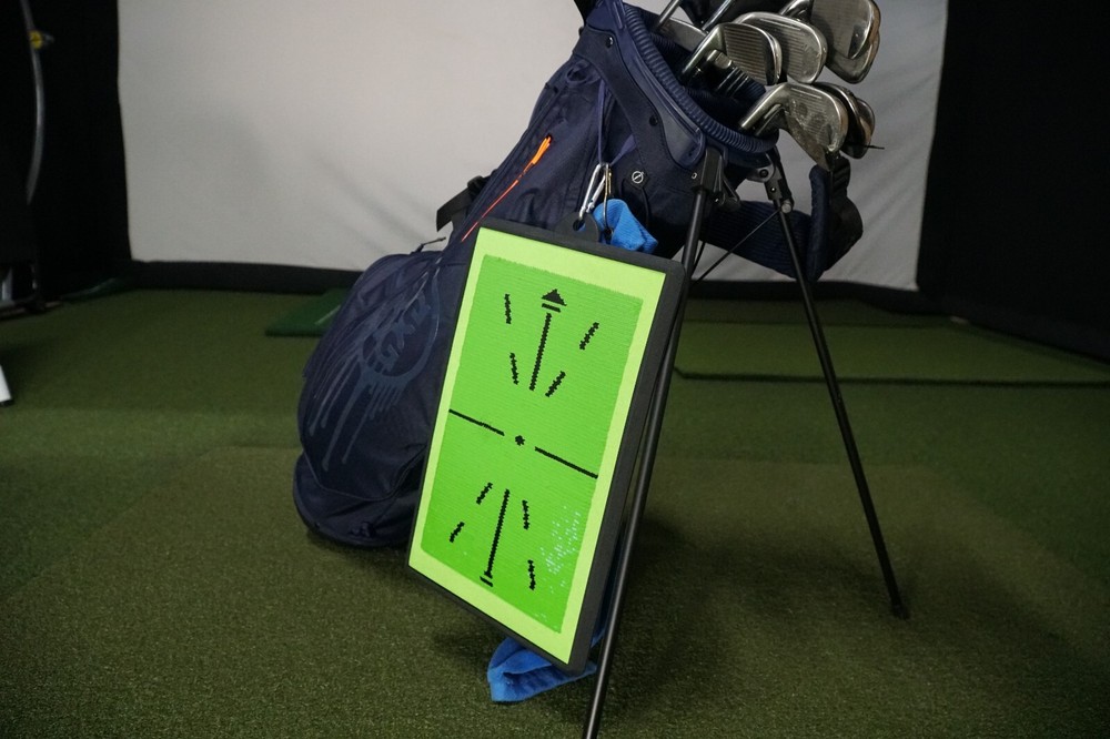 Golf Swing Path Mat – Instant Feedback Trainer for Impact & Alignment