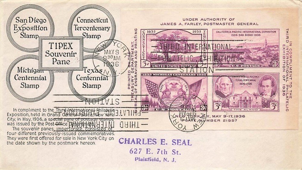 778 TIPEX SOUVENIR SHEET - Anderson