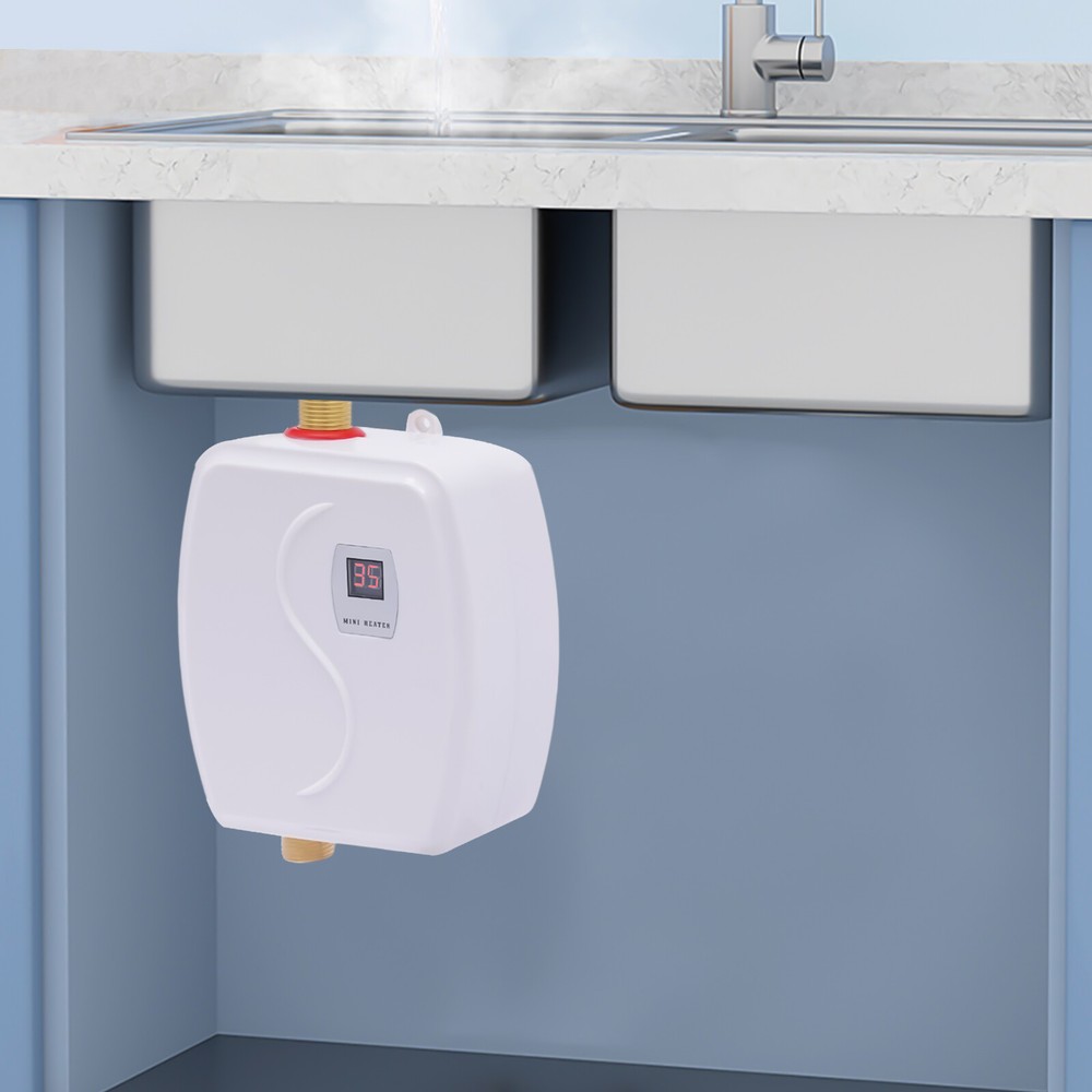 Instant Hot Water Heater Electric Tankless On Demand House Sink LCD