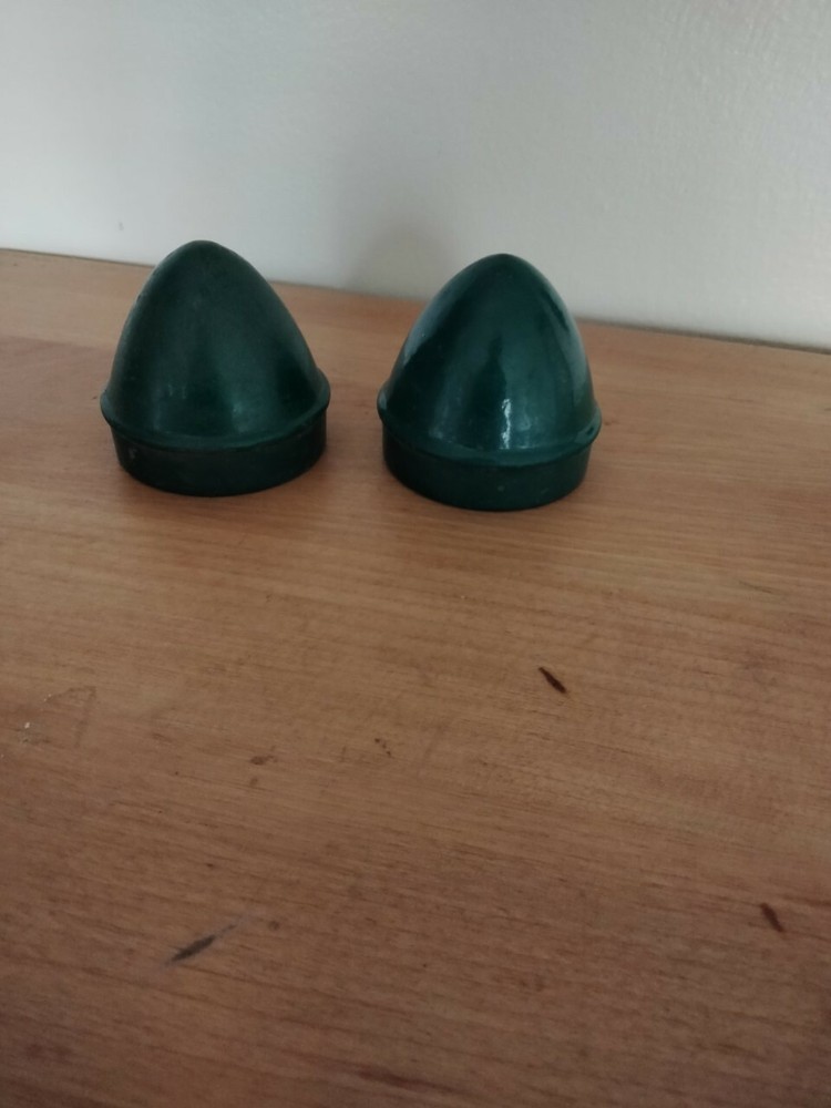 2" green chain link fence Post caps