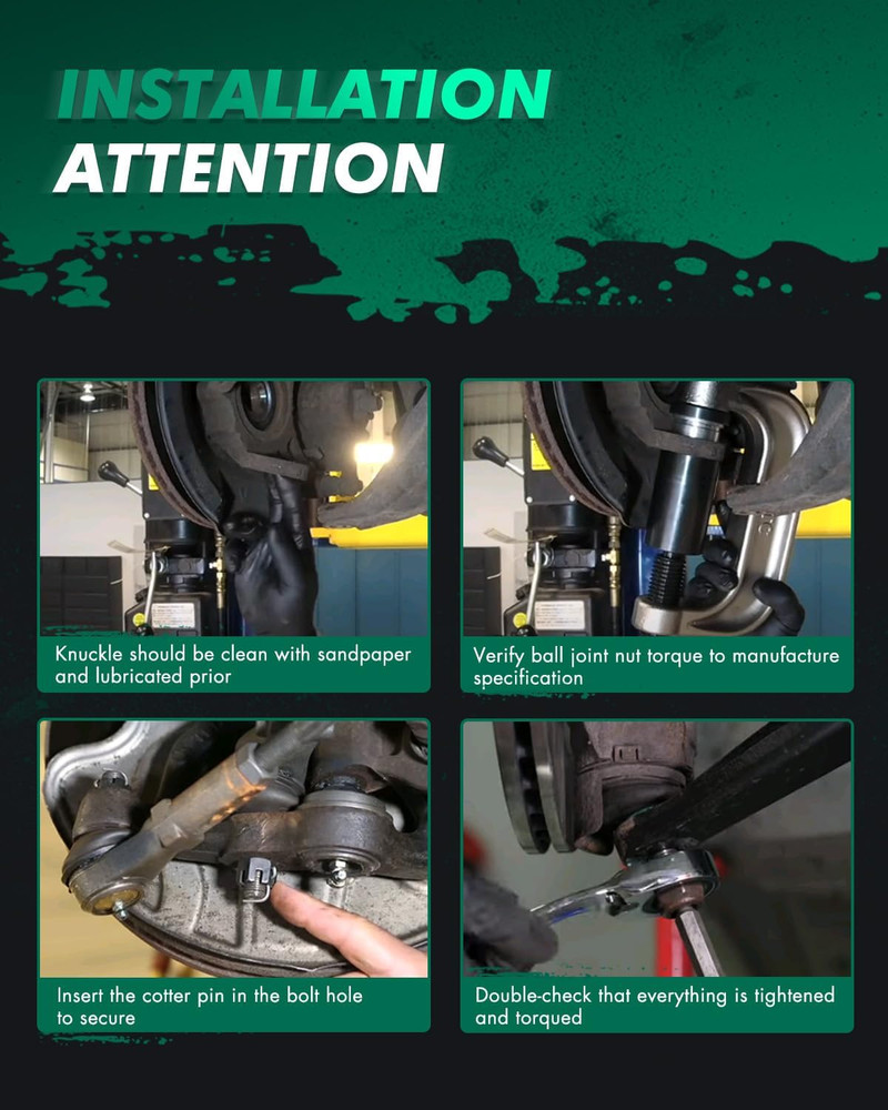 2013-2018 for Ford Escape Front Suspension Kit 10pc – Compatible Replacement