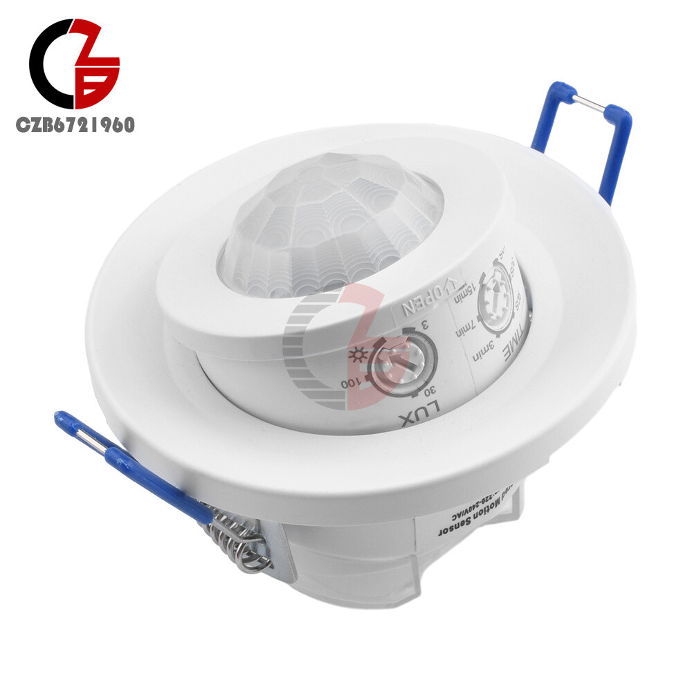 AC220-240V PIR Motion Sensor Detection Embedded Rotary Sensor 360° Motion Sensor
