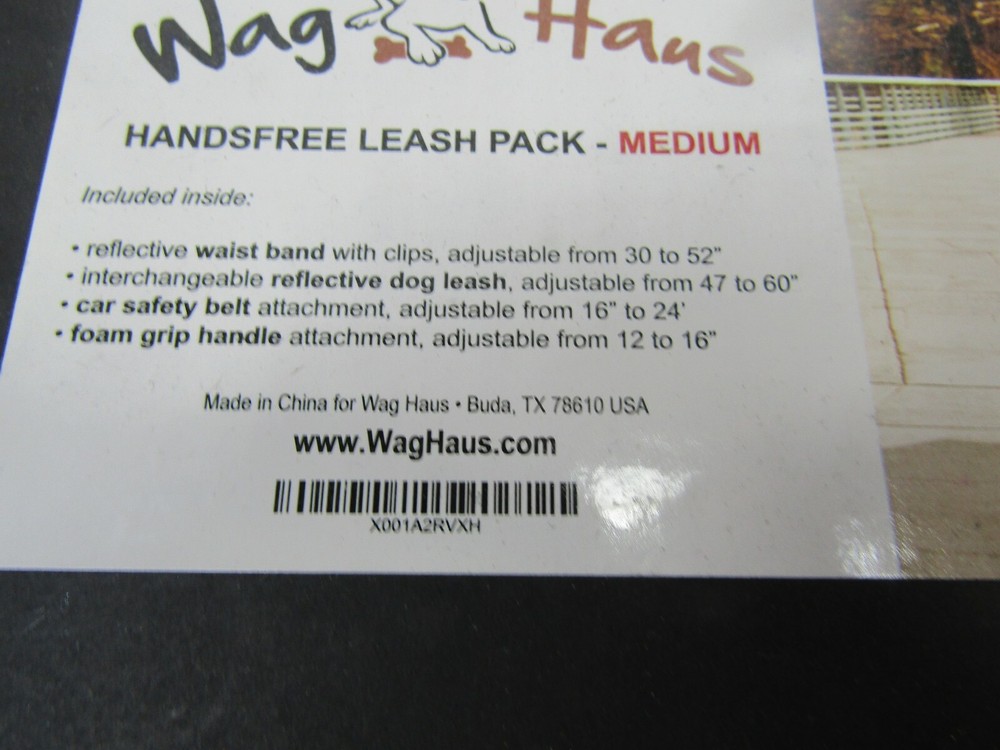 Wag Haus Handsfree Leash Pack Medium