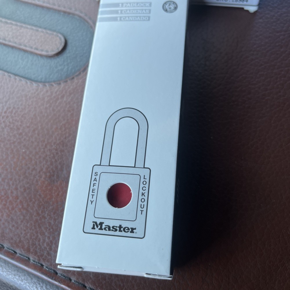 6 Master Lock 410Red Lockout Padlock Different Keys Non Conductive Thermoplastic