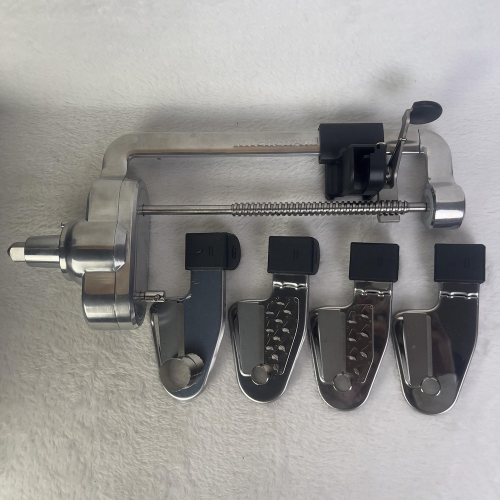 KitchenAid Spiralizer Stand Mixer Attachment Set Silver KSM1APC NOT COMPLETE