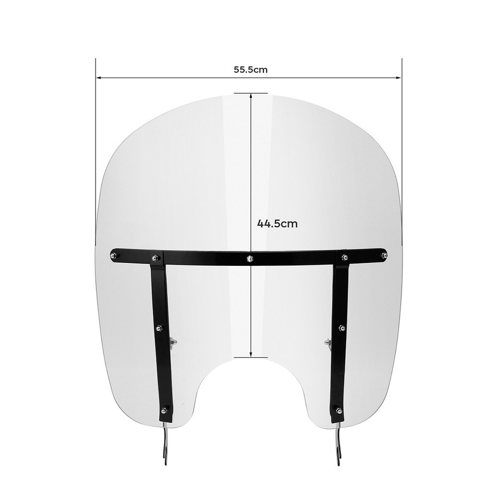 Clear Windscreen Windshield Fit For Harley Softail Slim Fat Boy FLST 2000-2017