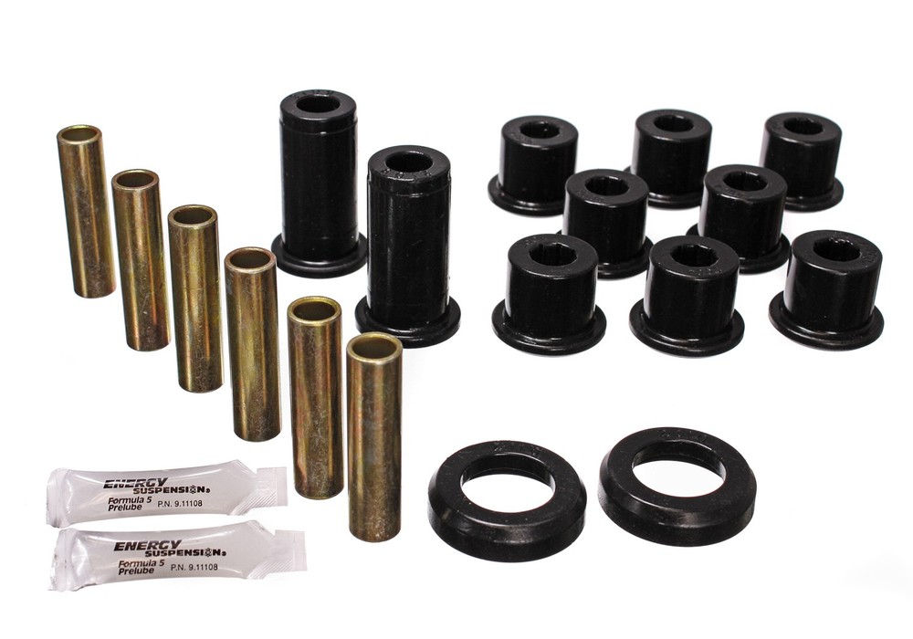 Energy Suspension 3.2129G Leaf Spring Bushing Set Polyurethane Black
