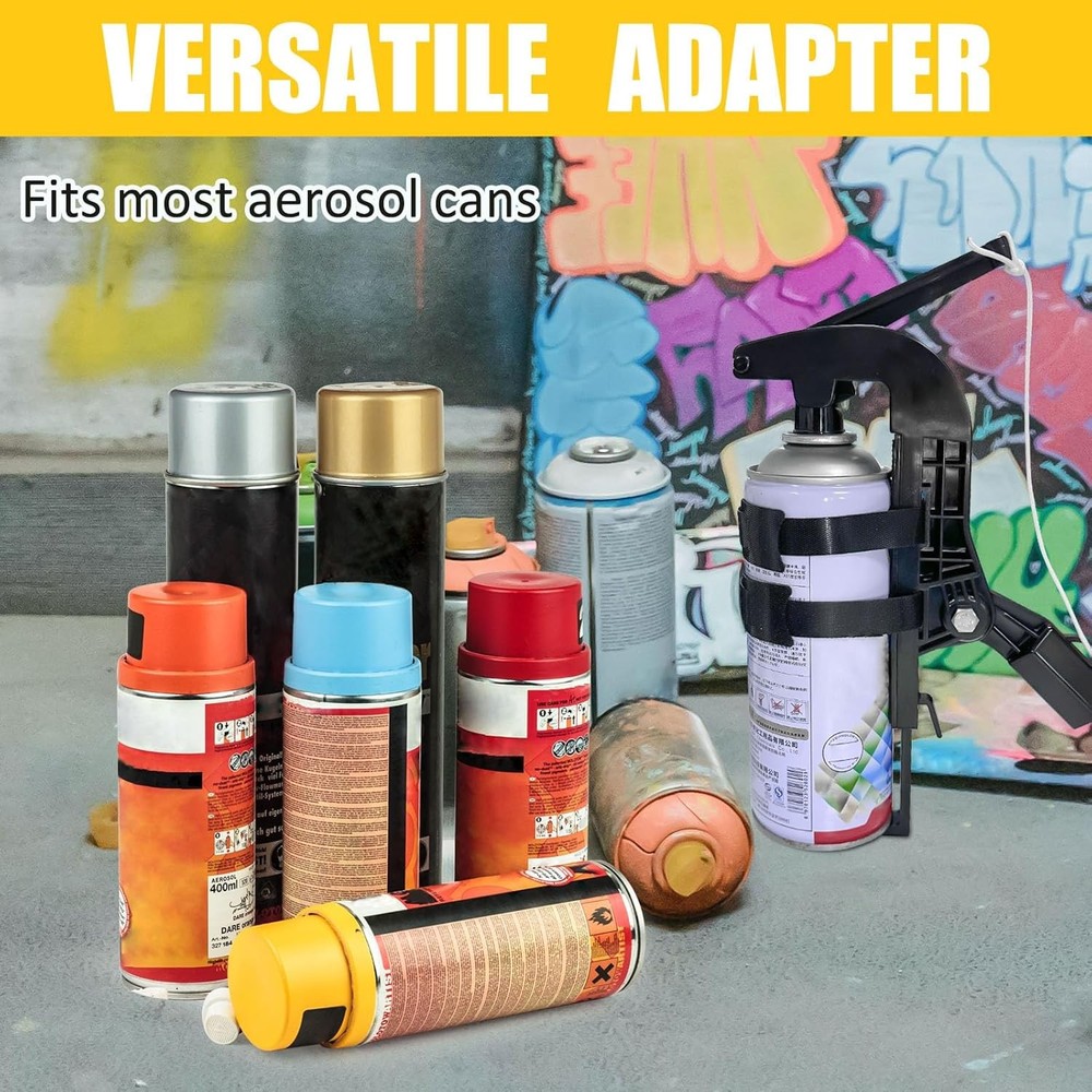 Spray Can Trigger Handle & Extension Adapter for Aerosol Cans, Paint & Duster