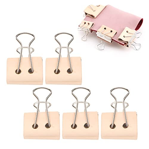 5PCS Clips Large Protective Leather Clips Strong and Reusable for Office Home