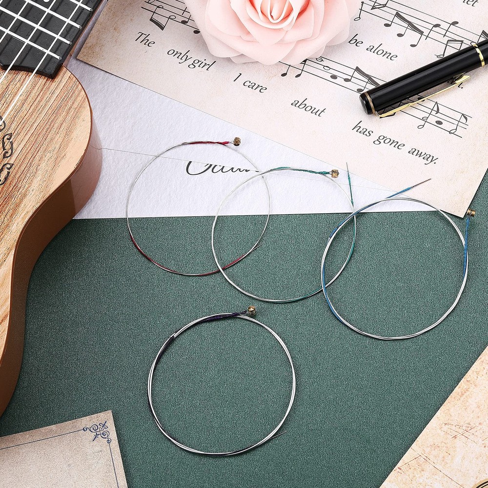 Yeshone 8 Pieces Violin Strings Universal Full Set (G-D-A-E) 4/4 Black