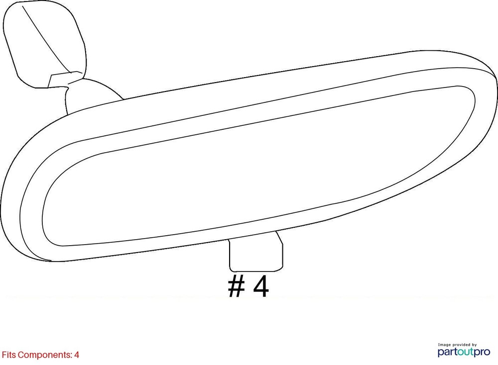 Dodge Caravan Interior Rear View Mirror Oem QSN9F