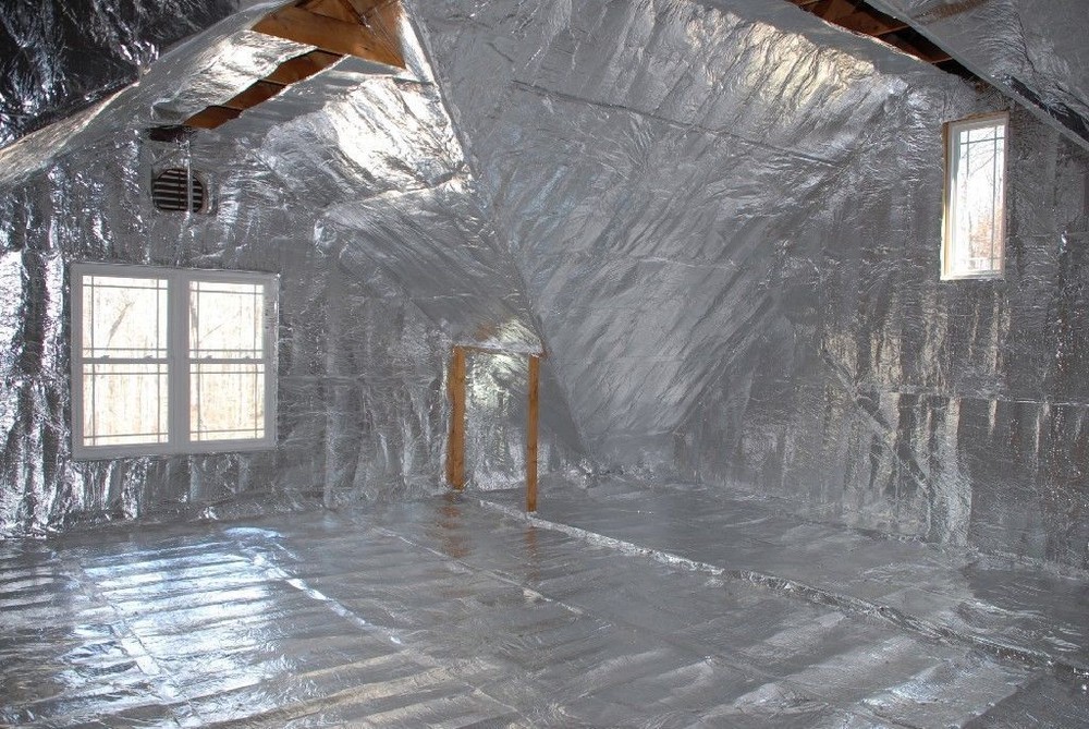 Reflective Foam Insulation Heat Shield Thermal RAFTER Insulation Shield 16"x100'