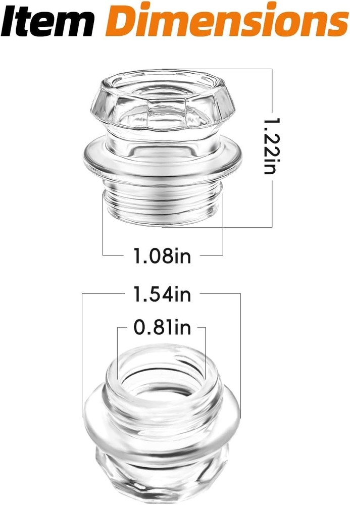 Classic Transparent Glass Knob Replacement for Percolators - Durable & Reliable