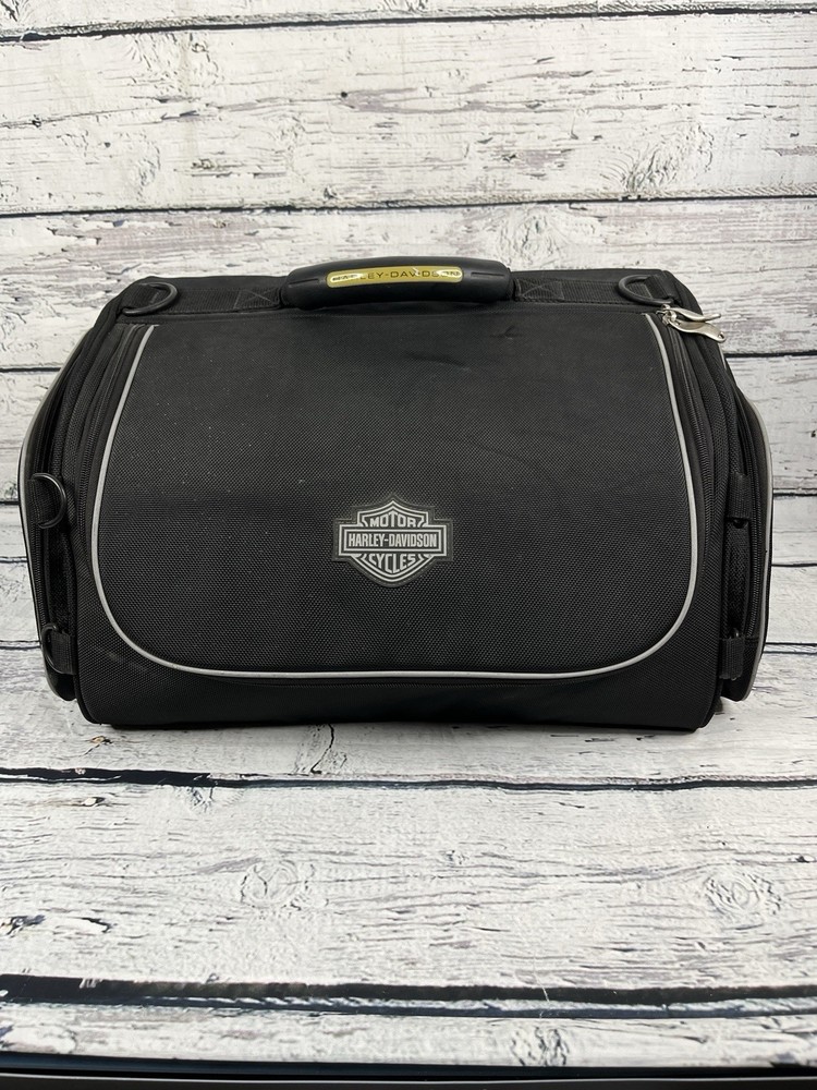 Harley Davidson Black Hard Shell Duffle Storage Bag