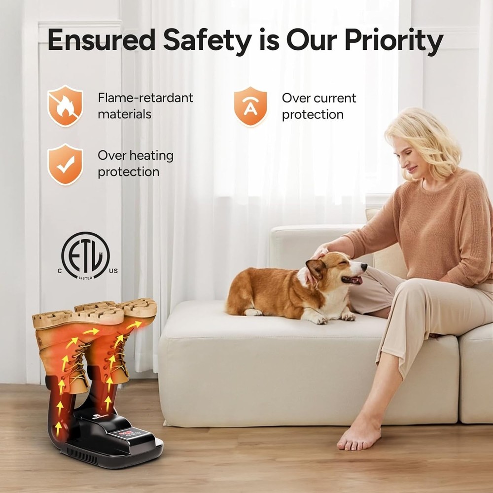 Dr. Prepare Boot Dryer & Warmer - Quick Drying Shoe and Glove Solution