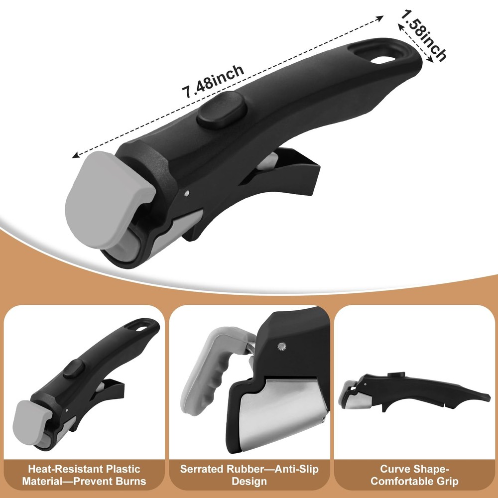 Removable Handle for Pots and Pans Black - Universal Detachable Pan Handle - ...
