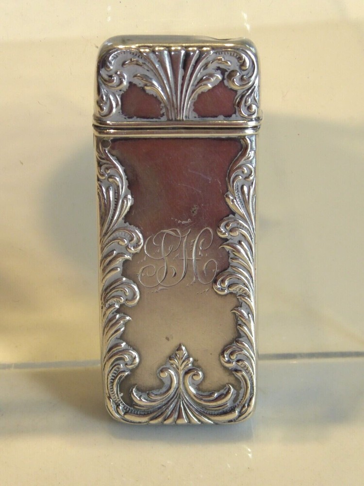ANTIQUE SILVER VESTA CASE