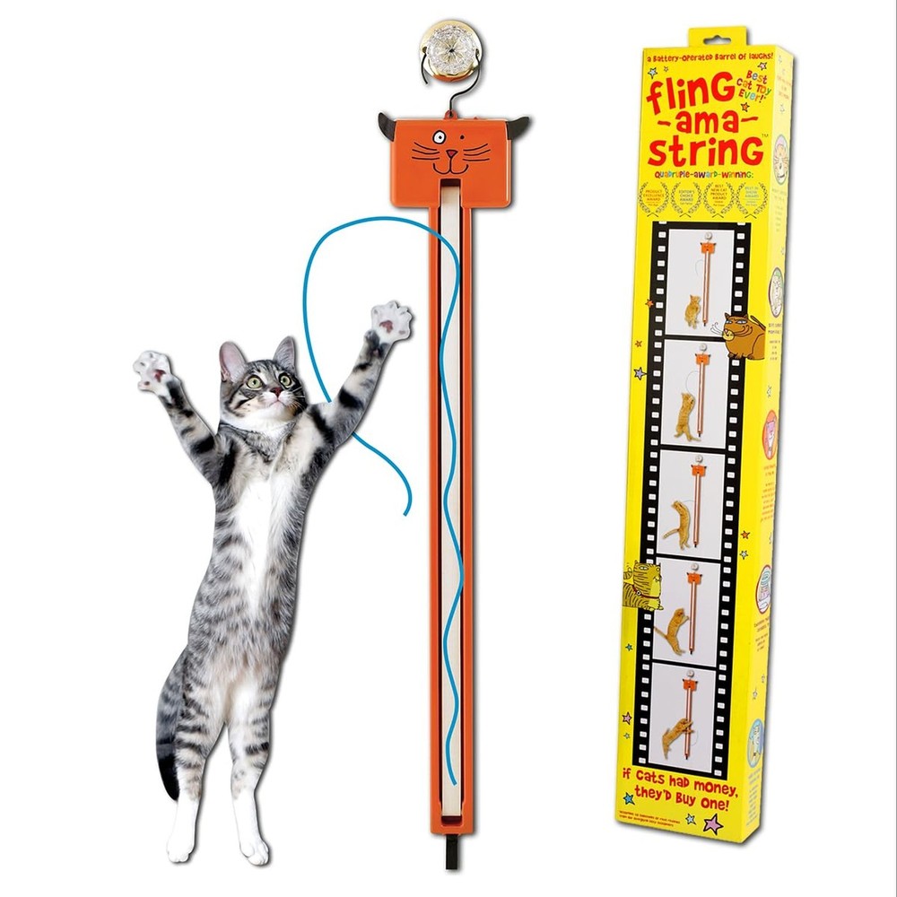 FLING-AMA-STRING Automatic cat toy: Interactive Cat Toy for Bored Indoor Cats...