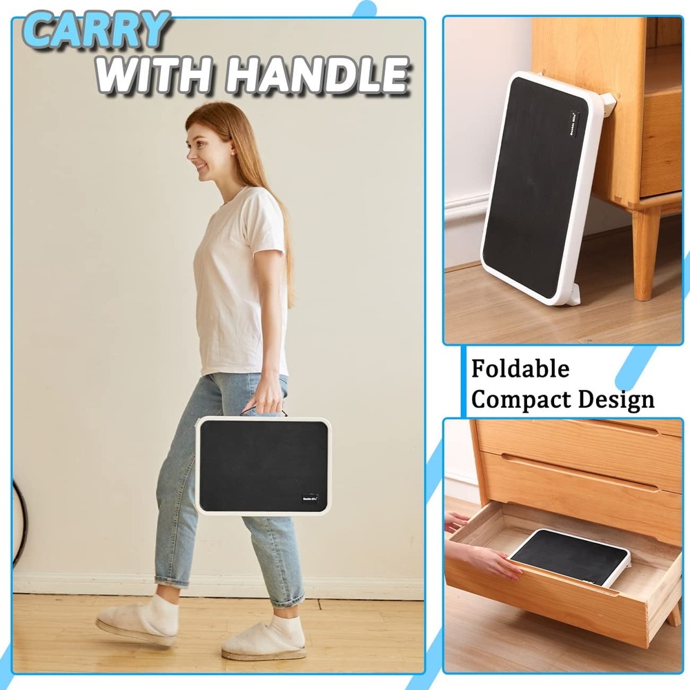 RV Step Stool Folding Platform Step with Anti-Slip Surface, Rubber Feet, Safe...