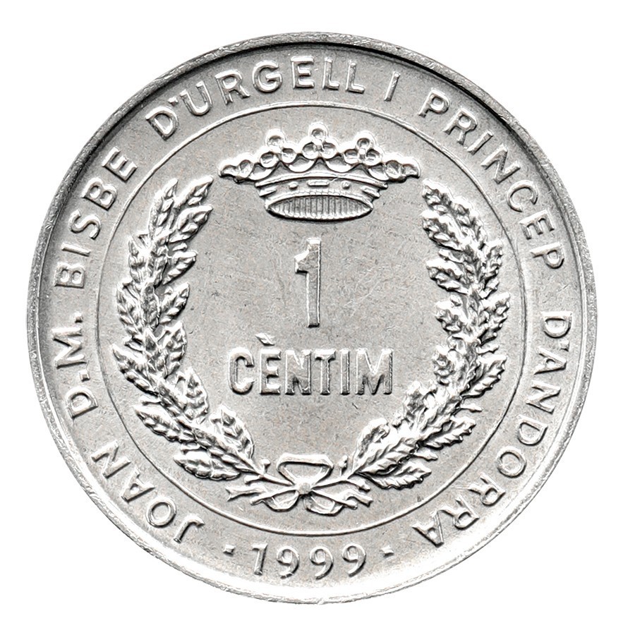 Andorra 1 Centim, 1999, KM #171, Mint Commemorative