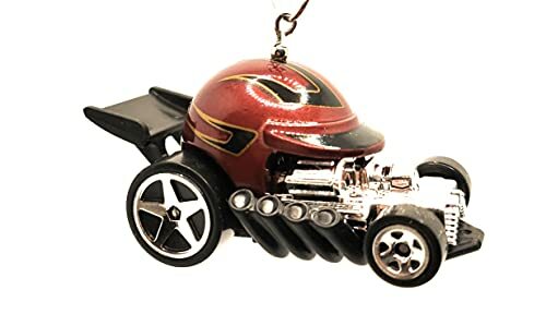 Red Helmet Christmas Ornament 1:64