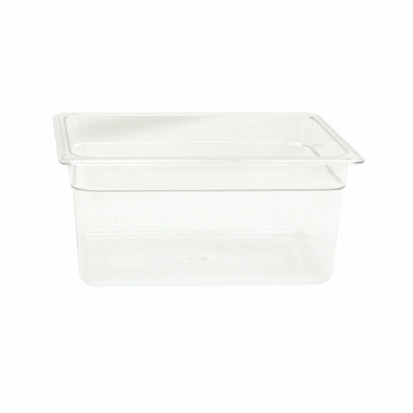 Thunder Group PLPA8126 1/2 Size Clear Polycarbonate Food Pan 6" Depth