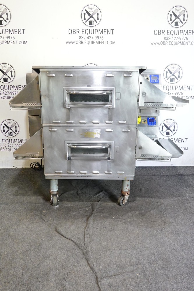 MIDDLEBY MARSHALL DOUBLE STACK PROPANE GAS PIZZA OVEN MODEL PS636G (R TO L)