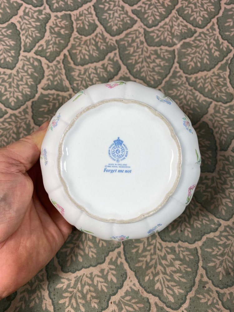 Royal Worcester Bone China Candy Dish & Lid