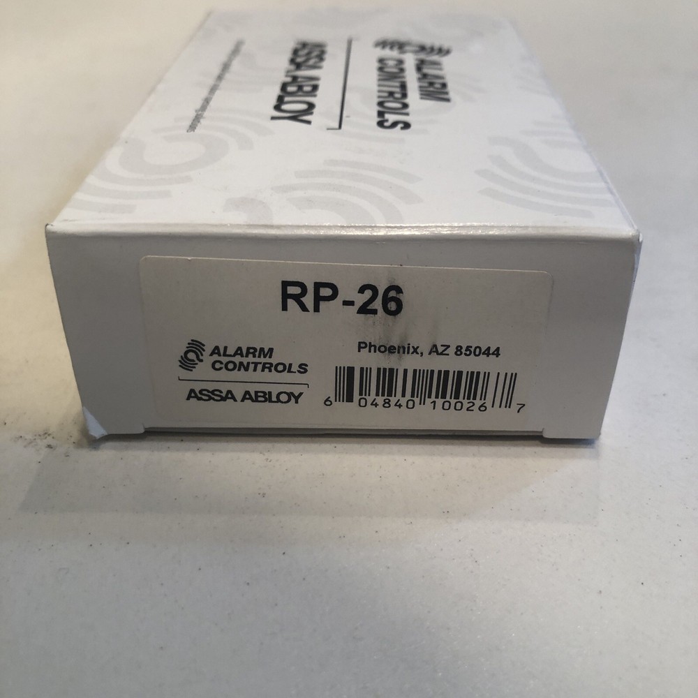 Alarm Controls Assa Abloy RP-26 Remote Wall Plate With Red Push Button