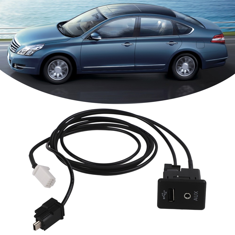 AUX Interface Cable for Nissan 2013 2019 with USB Extension for Convenience