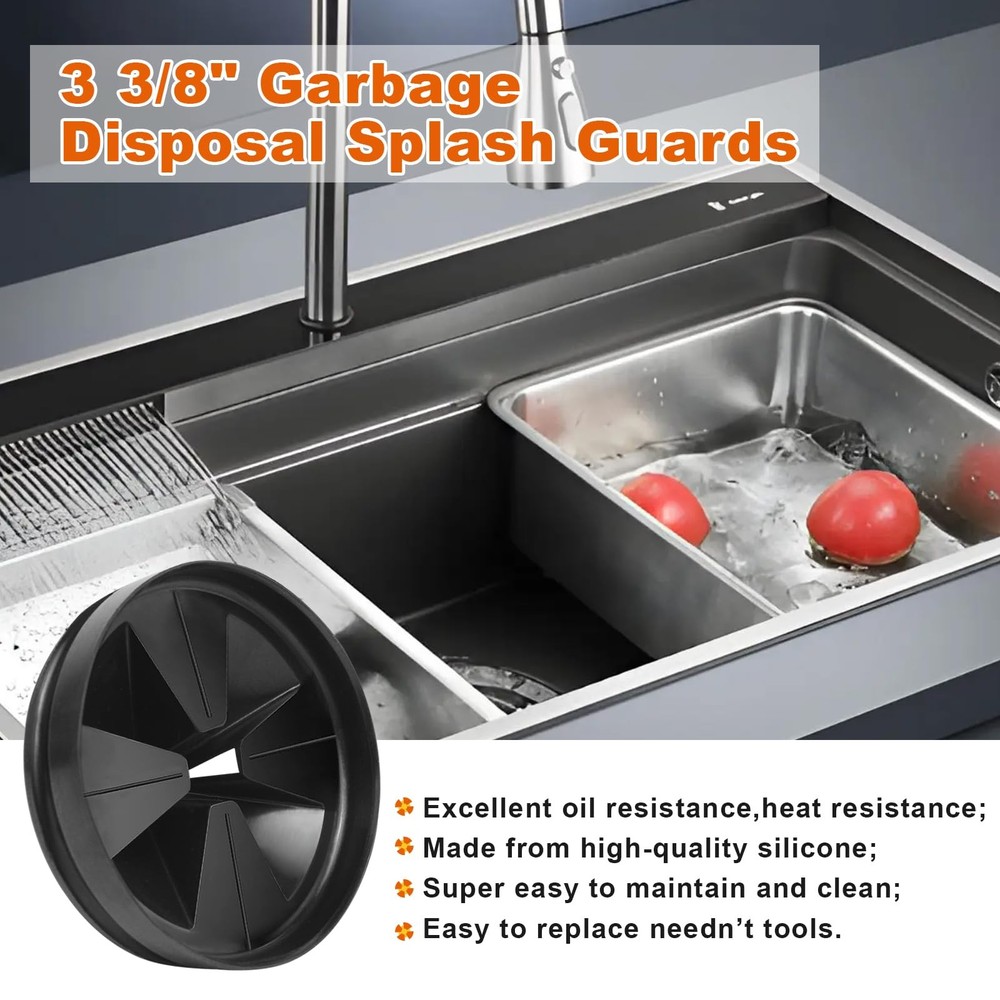 Garbage Disposal Splash Guards 3 3/8"Kitchen Sink QCB-AM Stopper