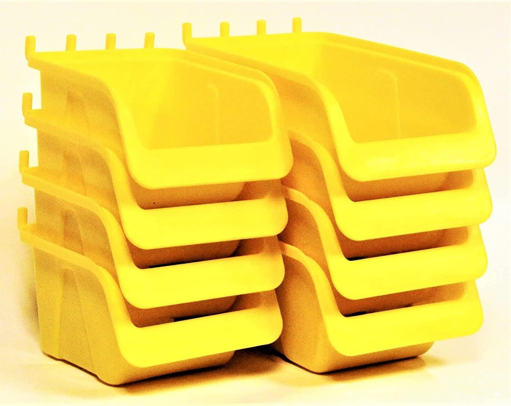 Wallpeg Peg Board Bin Kit - Kit PB-4 - Pegboard Accessories for Garage Storage &