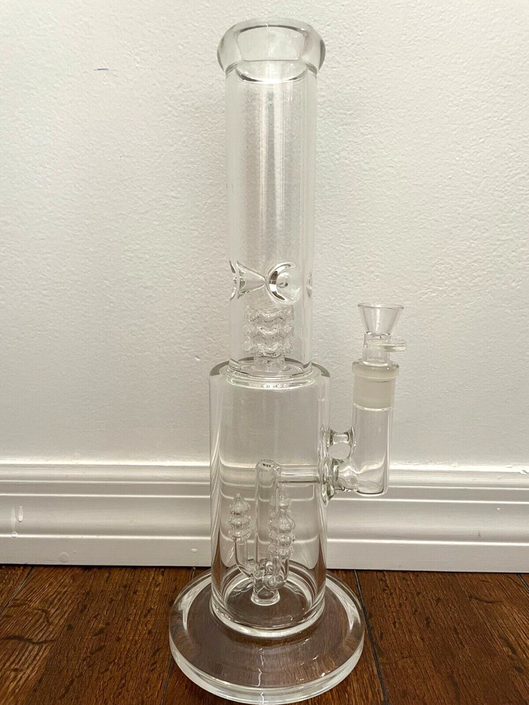15” Premium Glass Water Pipe Matrix Screw Percs Thick 18mm