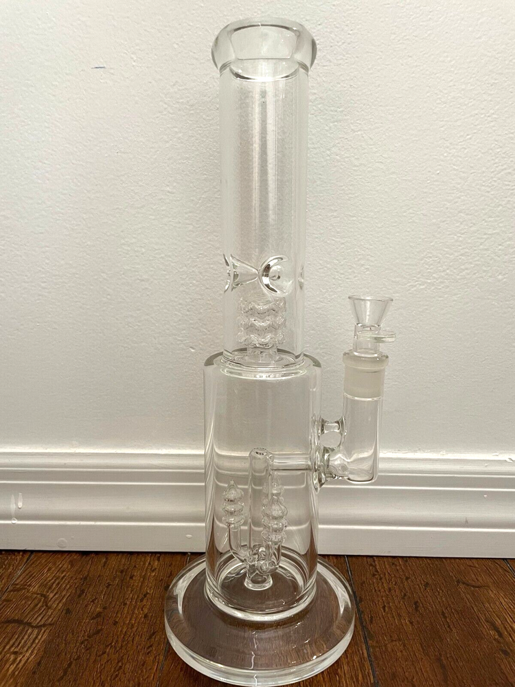 15” Premium Glass Water Pipe Matrix Screw Percs Thick 18mm