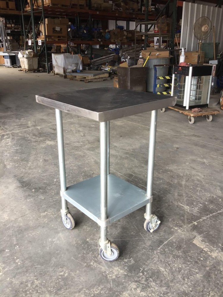 Regency 24" Square Stainless Commercial Kitchen Table/Cart