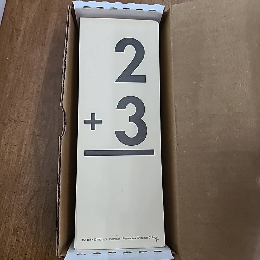 Abeka Addition Flashcards