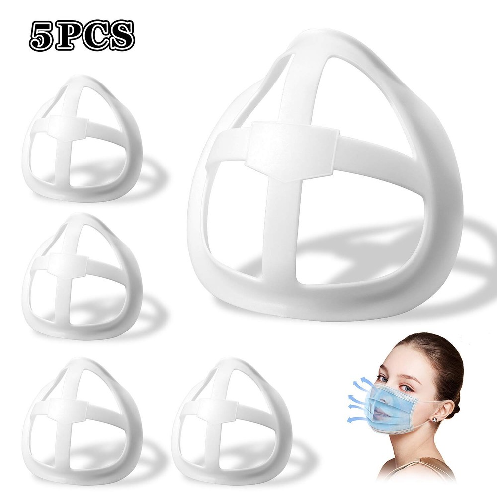 5PCS/3D Face Inner Support Bracket Reusable/Easy Breathing,Lipstick Protector