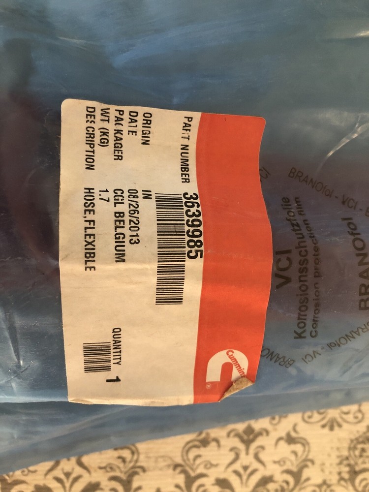 Cummins HOSE,FLEXIBLE 3639985
