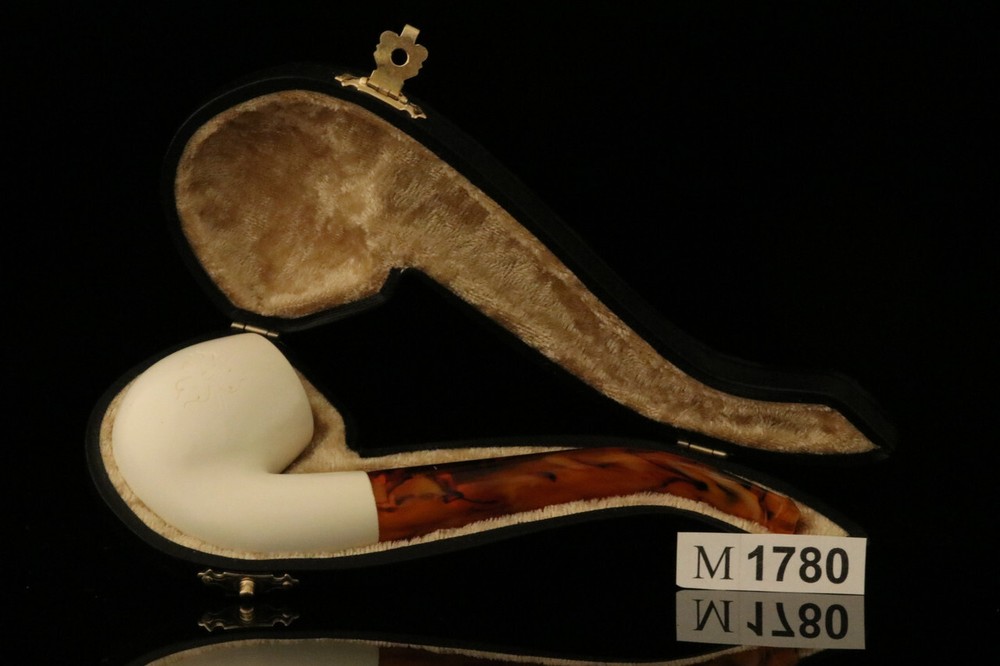 Apple Block Meerschaum Pipe with fitted case M1780