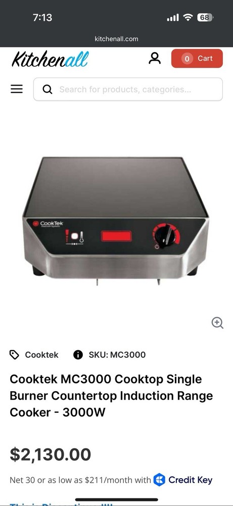 CookTek MagnaWave systems M3000 EXCELLENT CONDITION